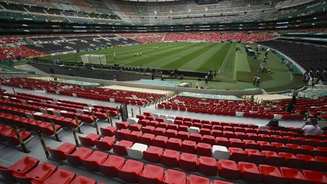 Estadio Azteca w Meksyku, fot. PAP/EPA/EFE/ESQUIVEL