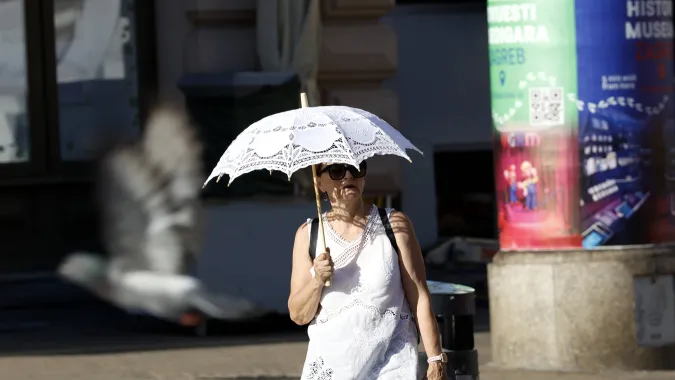 Upały w Chorwacji. Fot. PAP/EPA/ANTONIO BAT 