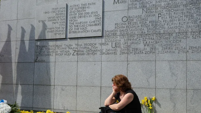 Pomnik Umschlagplatz Fot. PAP/Paweł Supernak