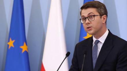 Rzecznik rządu Piotr Müller. Fot. PAP/Tomasz Gzell