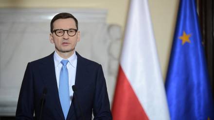 Premier Morawiecki. Fot. PAP/Marcin Obara 