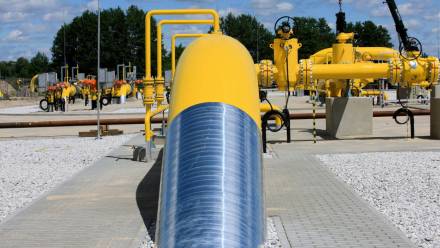 W 2023 r. gazociąg osiągnie swą maksymalną moc, czyli 10 mld m sześc. gazu rocznie. Fot. PAP/Lech Muszyński