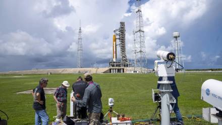 Przygotowania do startu misji Artemis, Fot. PAP/Newscom/Pat Benic