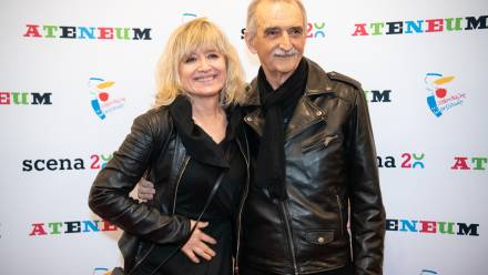 Małgorzata Bogdańska , Marek Koterski. Fot. PAP/Andrzej Lange