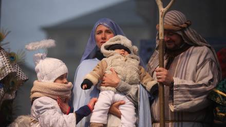 Żywa szopka. Fot. PAP/ Łukasz Gągulski