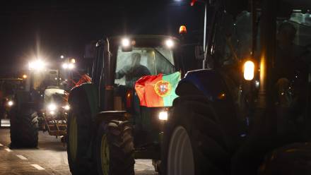 Protesty rolników w Portugalii, fot. PAP/EPA/LUSA/NUNO VEIGA