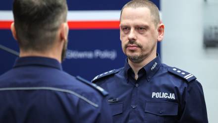 Insp. Marek Boroń (z prawej) Fot. PAP/Szymon Pulcyn