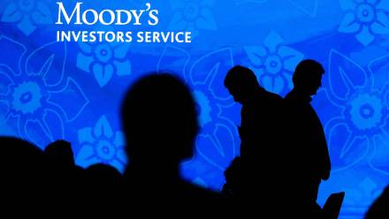 Logo Agencji Moody's Fot. PAP/EPA/Juan Ignacio Roncoroni