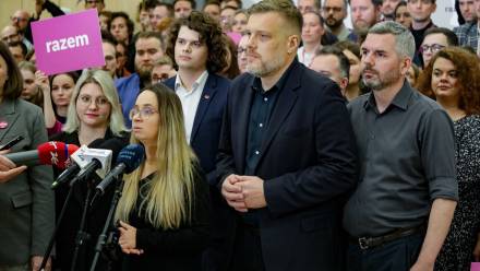 Kongres partii Razem zdecydował o opuszczeniu parlamentarnego klubu Lewicy i utworzeniu sejmowego koła partii Razem. Fot. PAP/Tomasz Gzell