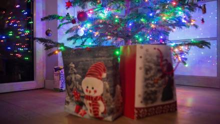 Prezenty pod świąteczna choinką. Fot. PAP/Andrzej Lange