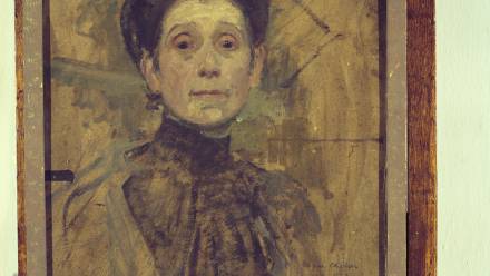 Malarka Olga Boznańska - Autoportret. Fot. PAP/Reprodukcja Jan Morek 