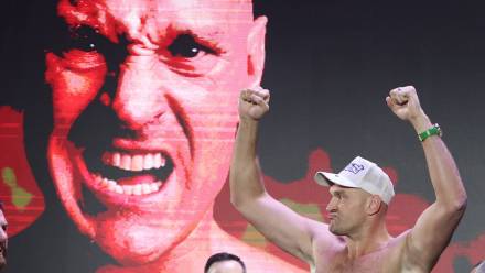 Brytyjski bokser Tyson Fury. Fot. EPA/Ali Haider