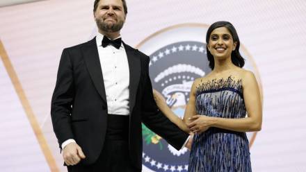 JD Vance i Usha Vance. Fot. PAP/EPA/ANNA MONEYMAKER