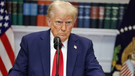 Donald Trump, fot. PAP/EPA/SIPA USA POOL/AARON SCHWARTZ / POOL