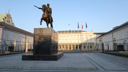 Pałac Prezydencki w Warszawie. Fot. PAP/Albert Zawada