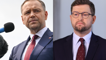 Karol Nawrocki i Andrzej Śliwka. Fot. PAP/Wojtek Jargiło//Szymon Pulcyn