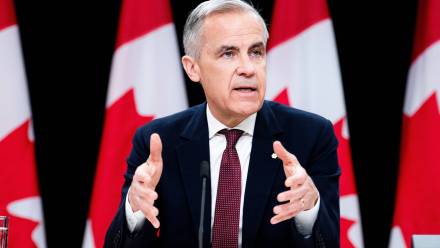 Mark Carney. Fot. PAP/EPA/SPENCER COLBY