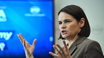 Swiatłana Cichanouska Fot. PAP/Piotr Nowak