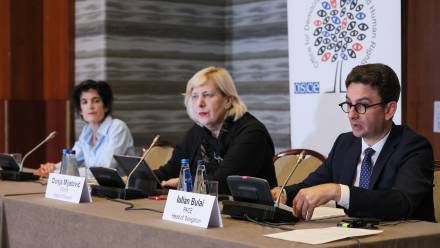 Konferencja prasowa Międzynarodowej Misji Obserwacyjnej Wyborów Prezydenckich w Polsce Fot. PAP/Rafał Guz