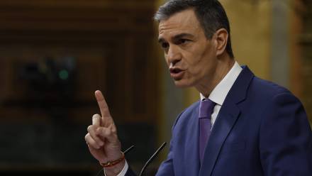 Premier Hiszpanii Pedro Sanchez. Fot. EPA/J.J. Guillen