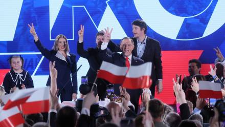 Karol Nawrocki z rodziną, fot. PAP/Leszek Szymański