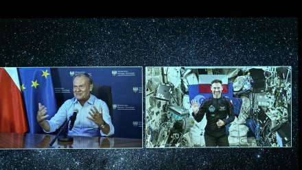 Donald Tusk, Sławosz Uznański-Wiśniewski. Fot. PAP/Radek Pietruszka