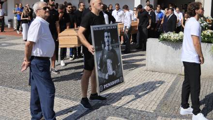 Pogrzeb Diogo Joty i Andre Silvy. Fot. PAP/EPA/MANUEL FERNANDO ARAUJO