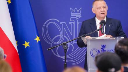 Prezes NIK Marian Banaś. Fot. PAP/Tomasz Gzell