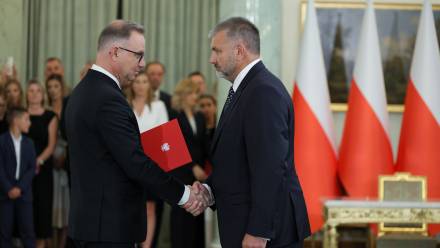 Andrzej Duda i Waldemar Żurek. Fot. PAP/Paweł Supernak