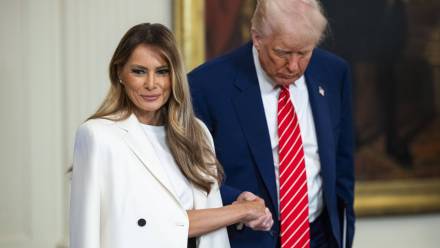 Melania Trump i Donald Trump Fot. JIM LO SCALZO/PAP/EPA