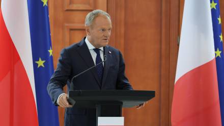 Premier Donald Tusk. Fot. PAP/	Paweł Supernak