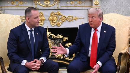 Karol Nawrocki i Donald Trump Fot. PAP/Radek Pietruszka