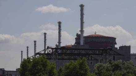 Zaporoska Elektrownia Atomowa Fot. PAP/EPA/SERGEI ILNITSKY