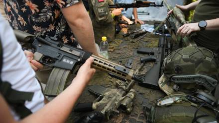 Pokaz współczesnego uzbrojenia i sprzętu wojskowego. Fot. PAP/Marcin Obara