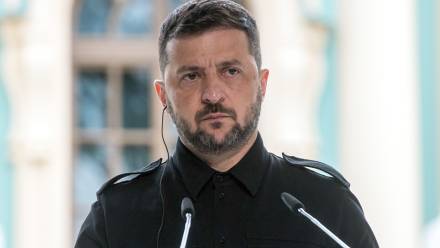 Prezydent Ukrainy Wołodymyr Zełenski. Fot. PAP/Vladyslav Musiienko