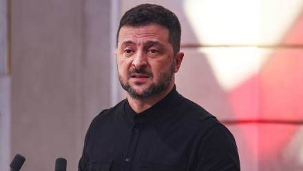 Prezydent Ukrainy Wołodymyr Zełenski. Fot. PAP/EPA/LUDOVIC MARIN / POOL