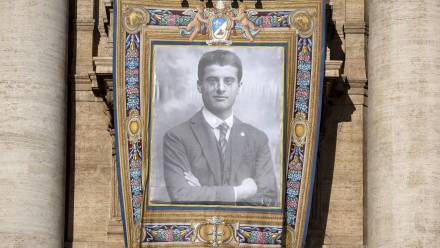 Portret Pier Giorgio Frassatiego Fot. PAP/EPA/MASSIMO PERCOSSI