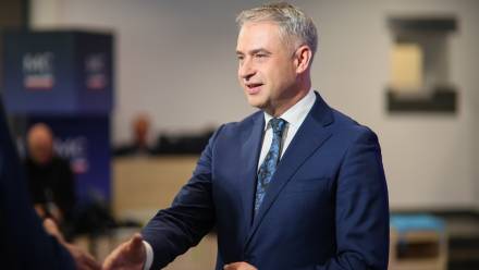 Wicepremier, minister cyfryzacji Krzysztof Gawkowski. Fot. PAP/Leszek Szymański