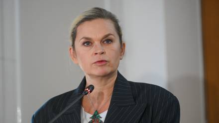 Ministra edukacji Barbara Nowacka. Fot. PAP/Marcin Obara