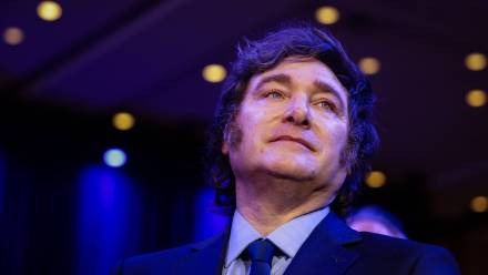 Javier Milei, fot. PAP/EPA/SIPA USA POOL/SAMUEL CORUM / POOL