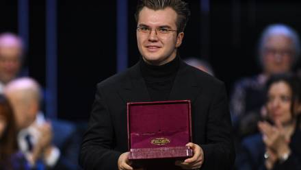  Piotr Alexewicz podczas koncertu laureatów XIX Międzynarodowego Konkursu Pianistycznego im. Fryderyka Chopina, fot. PAP/Radek Pietruszka