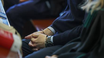 Sebastian M. przed sądem przeprosił bliskich ofiar wypadku na A1. Fot. PAP/	Marian Zubrzycki