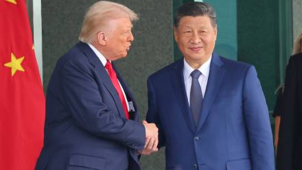 Donald Trump i Xi Jinping Fot. PAP/EPA/YONHAP