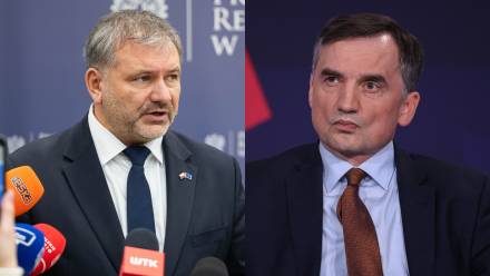 Waldemar Żurek i Zbigniew Ziobro Fot. PAP/Jakub Kaczmarczyk/Art Service