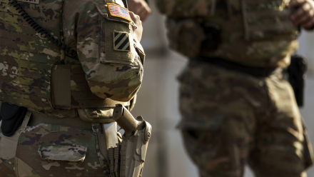 Żołnierze Gwardii Narodowej, zdjęcie ilustracyjne, fot. PAP/EPA/WILL OLIVER