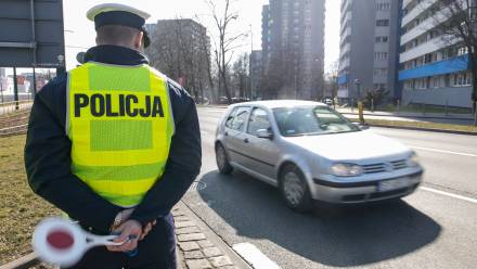 Policja drogowa Fot. PAP/Zbigniew Meissner