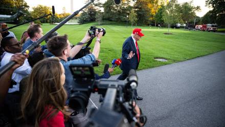 Prezydent USA Donald Trump. EPA/GRAEME SLOAN 