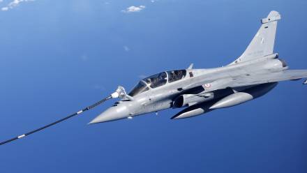 Samolot Rafale Fot. PAP/EPA/SEBASTIEN NOGIER