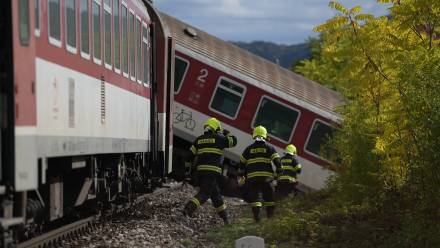 Katastrofy pociągów na Słowacji. Fot. PAP/EPA/STRINGER