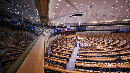 Parlament Europejski. Fot. EPA/OLIVIER HOSLET